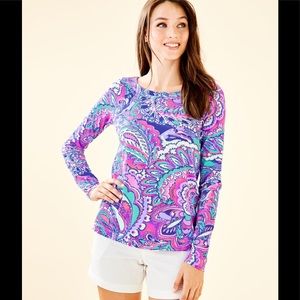 NWT Lilly Pulitzer Tristan Top, Mermaids Call, M
